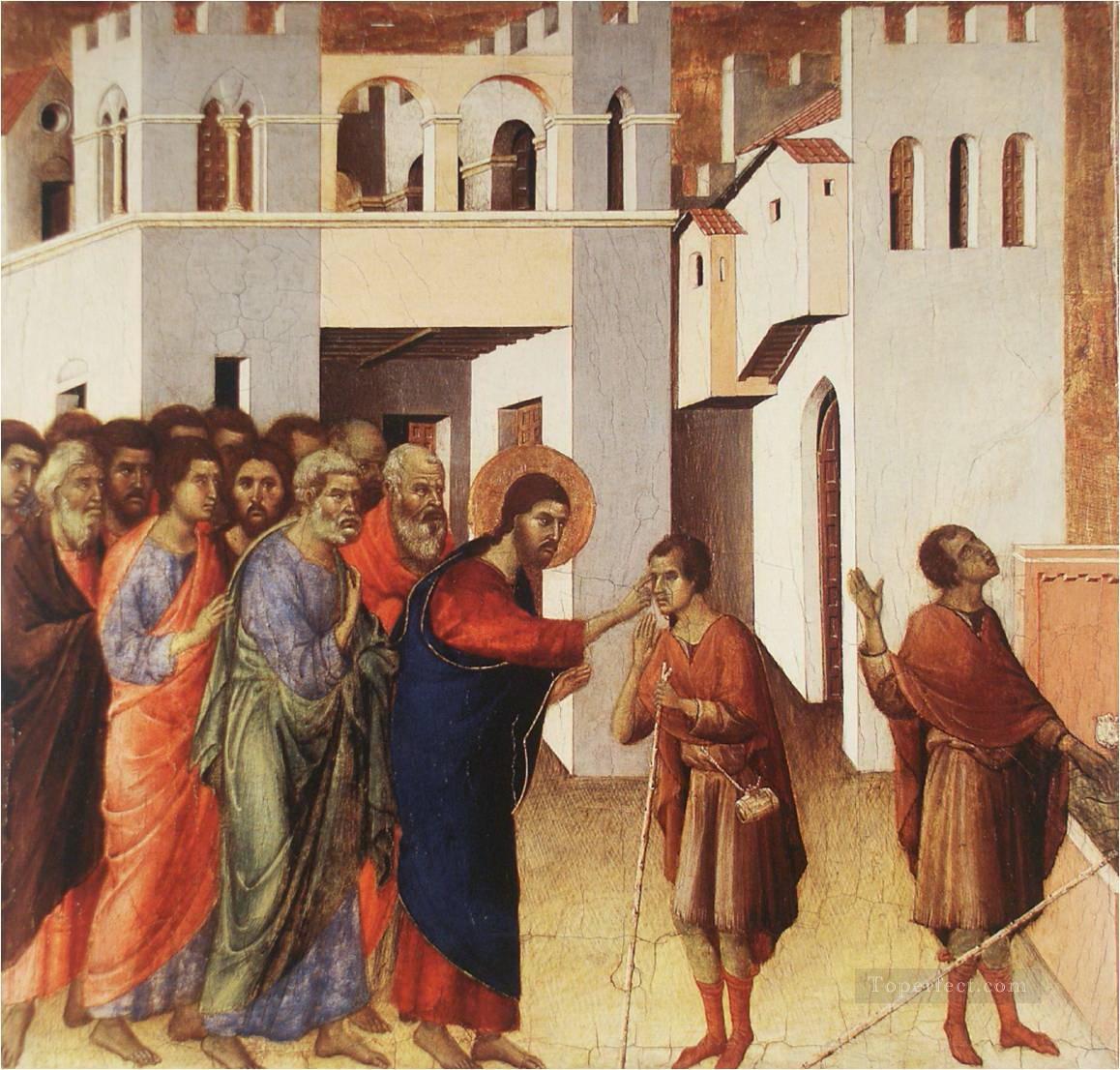Duccio: Christ Healing a Blind Man